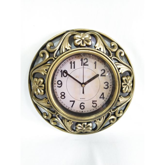 Horloge Murale 21 - doré - 26 cm