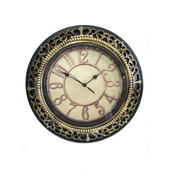 Horloge classique Doré - Diamètre 35 cm