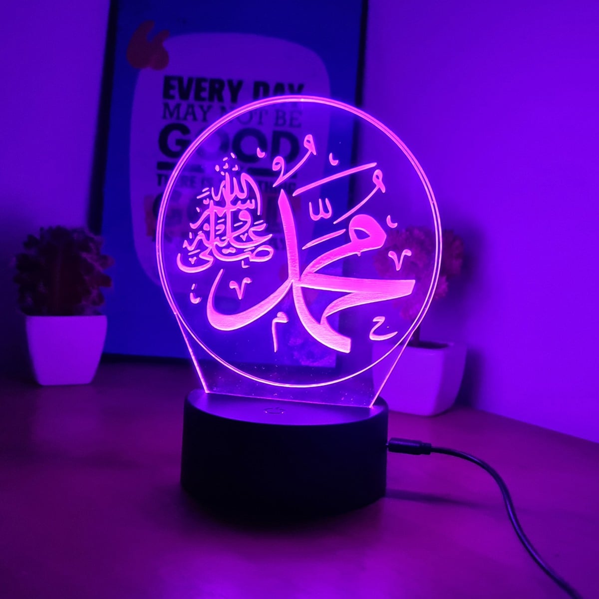 3D LED Lamp Mohamed