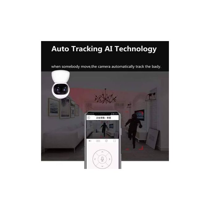 CamÃ©ra surveillance - WIFI - 2X 1080P - Suivi Mouvement Automatique - Autotracking